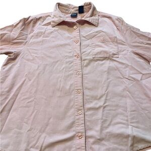Basic Editions Women’s Baby Pink Button Down Shirt